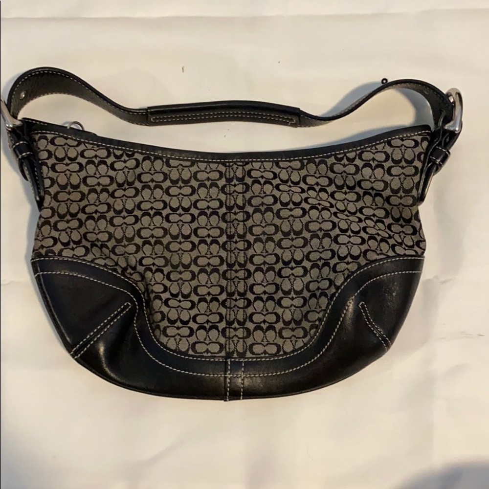 Black coach shoulder bag